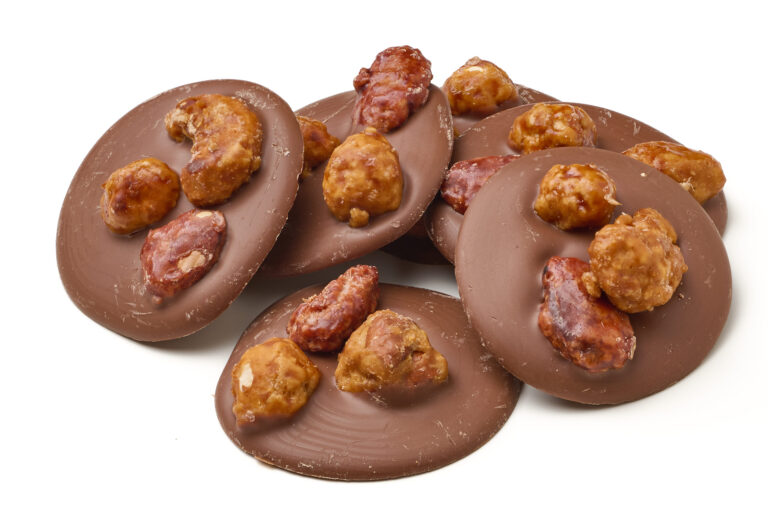 Chocolade Flikken Gekarameliseerde Noten