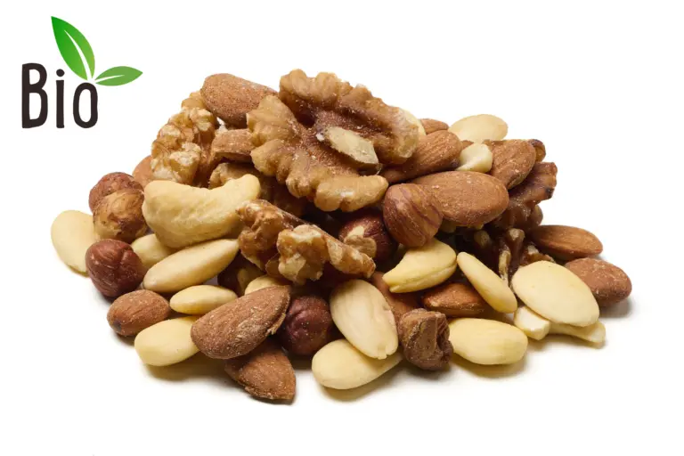 Biologische mix van ongebrande noten