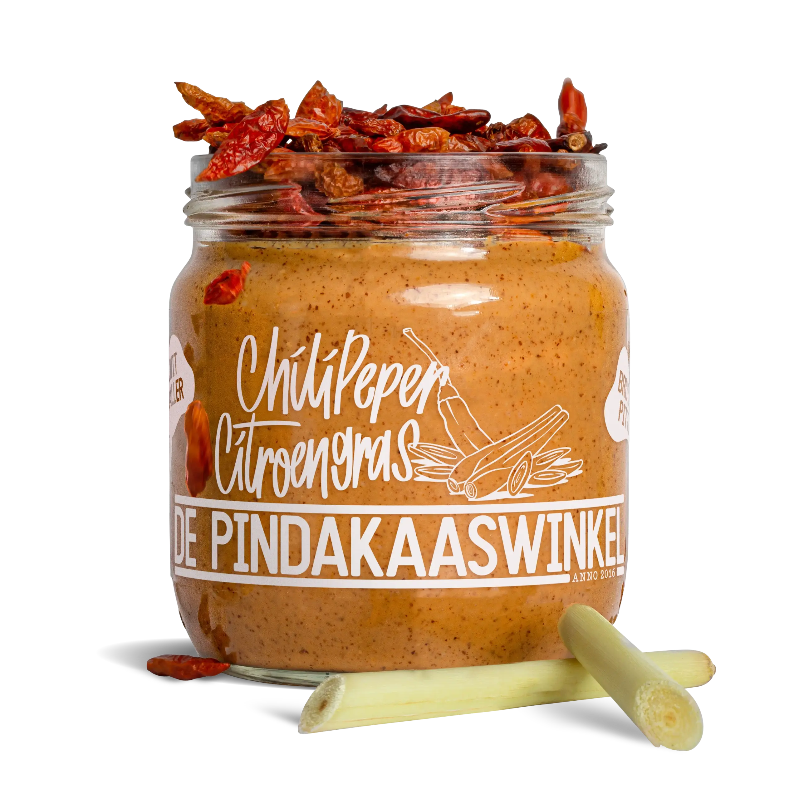 Pindakaas Chilipeper Citroengras