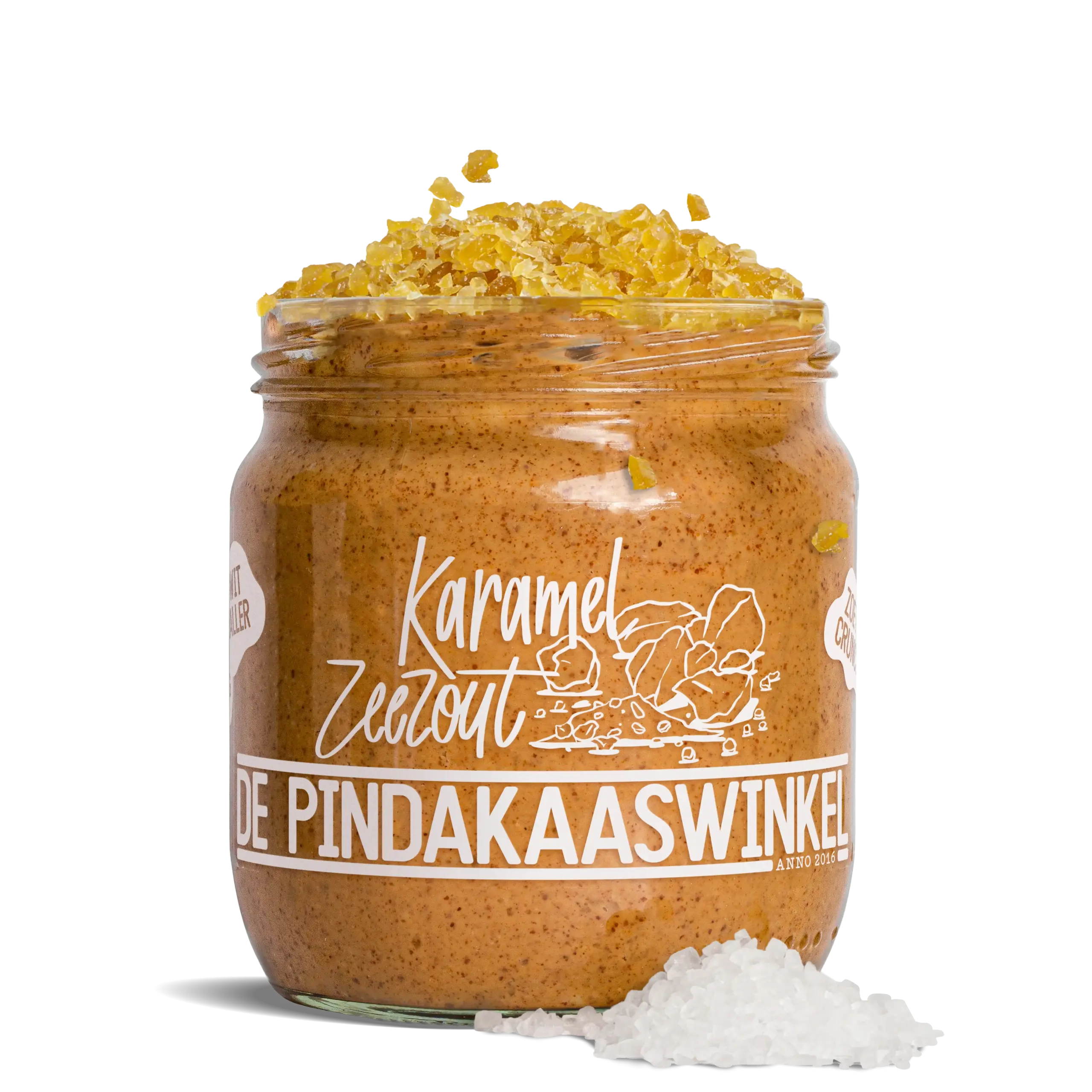 Pindakaas karamel zeezout
